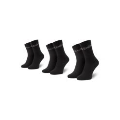 Reebok DU2971 43-46. Czarne skarpetki męskie Reebok, bez wzorów, z elastanu. Za 24,99 zł.