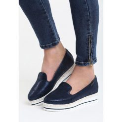 Granatowe Slip on Vest. Szare bez kategorii marki Born2be, ze skóry. Za 34,99 zł.