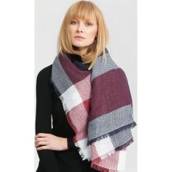 Granatowy Szalik Square. Niebieskie szaliki damskie other, na jesień. Za 39,99 zł.