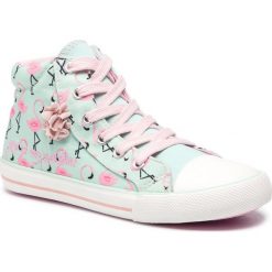 Trampki S.OLIVER - 5-45201-22 Mint Comb. 728. Zielone trampki dziewczęce S.Oliver, z aplikacjami, z gumy, bez zapięcia. Za 169,90 zł.