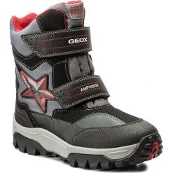 Buty zimowe chłopięce: Śniegowce GEOX – J Lt Himalaya B Abx A J74E5A 0FUCE C0048 D Black/Red