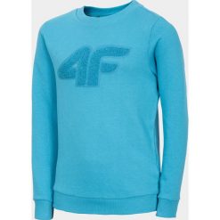 Bluza chłopięca (122-164) JBLM219 - niebieski. Niebieskie bluzy chłopięce 4F JUNIOR, bez wzorów, z materiału, bez rękawów, bez kaptura. Za 69,99 zł.