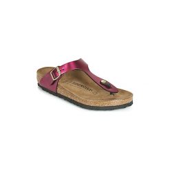 Japonki Birkenstock GIZEH. Różowe klapki damskie Birkenstock, bez wzorów, bez obcasa. W wyprzedaży za 246,80 zł.