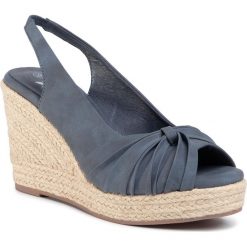 Espadryle XTI - 34293 Navy. Niebieskie espadryle damskie Xti, bez wzorów, ze skóry ekologicznej, bez obcasa, na obcasie. W wyprzedaży za 179,00 zł.