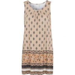 Cellbes Wzorzysta tunika bez rękawów beżowy we wzory female beżowy/ze wzorem 46/48. Brązowe tuniki damskie Cellbes, z dżerseju, eleganckie, z okrągłym kołnierzem. Za 149,00 zł.