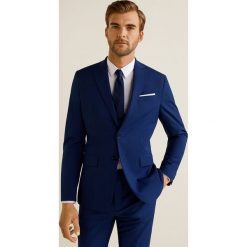 Mango Man - Marynarka Brasilia. Niebieskie garnitury męskie marki Mango Man, z elastanu, eleganckie. W wyprzedaży za 174,90 zł.