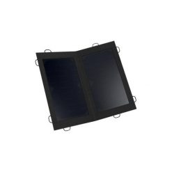 Panel Słoneczny Trek 100 - 10 W. Czarne plecaki męskie FORCLAZ, bez wzorów, z tkaniny. Za 169,99 zł.