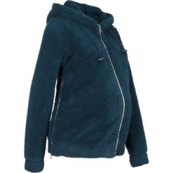Bluza ciążowa z polaru baranka bonprix ciemnoniebieski. Niebieskie bluzy ciążowe bonprix, na zimę, bez wzorów, z polaru, bez rękawów, bez kaptura. Za 54,99 zł.