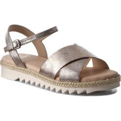 Espadryle CAPRICE - 9-28613-38 Taupe Metallic 354. Szare espadryle damskie marki Caprice, ze skóry. W wyprzedaży za 179,00 zł.