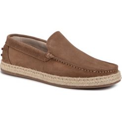 Espadryle QUAZI - QZ-64-04-000651 203. Pomarańczowe espadryle męskie QUAZI, bez wzorów, ze skóry. W wyprzedaży za 239,00 zł.