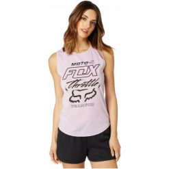 T-shirty damskie: FOX Koszulka Bez Rękawów Damska Throttle Maniac Muscle S Fioletowy
