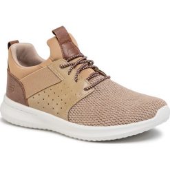 Buty SKECHERS - Delson Camben 65474/LTBR Lt Brown. Pomarańczowe buty sportowe męskie Skechers, ze skóry ekologicznej, bez zapięcia, na fitness i siłownię. W wyprzedaży za 259,00 zł.