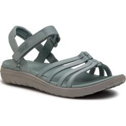 Sandały TEVA - Sanborn Cota Sandal 1099447 Gray Mist. Niebieskie klapki damskie Teva, bez wzorów, z tworzywa sztucznego, sportowe, bez obcasa, bez zapięcia, outdoorowe. W wyprzedaży za 169,00 zł.