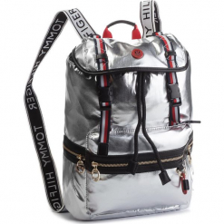 Plecak TOMMY HILFIGER - Th Explorer Backpack AW0AW05849 907. Szare plecaki męskie TOMMY HILFIGER, ze skóry ekologicznej. Za 599,00 zł.