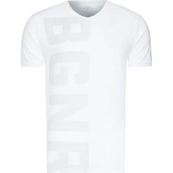 T-shirt BOGNER TAMO. Białe t-shirty męskie Bogner, z nadrukiem, z bawełny, sportowe, bez kołnierzyka. Za 400,00 zł.