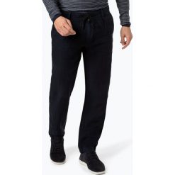 BOSS Casual - Męskie spodnie lniane – Symoon, niebieski. Niebieskie spodnie męskie BOSS Casual, na co dzień, m, bez wzorów, ze lnu, sportowe. Za 545,95 zł.