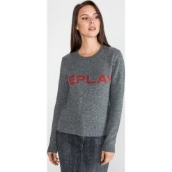Replay Sweter Szary. Szare bluzy damskie Replay, m, bez wzorów, z wełny, bez rękawów, bez kaptura. Za 516,95 zł.
