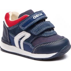 Sneakersy GEOX - B Rishbon B. A B840RA 08510 C0735 M Navy/Red. Niebieskie trampki chłopięce Geox, bez wzorów, ze skóry, na rzepy. W wyprzedaży za 159,00 zł.