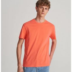 Gładki T-shirt - Pomarańczowy. Pomarańczowe t-shirty męskie Reserved, xl, bez wzorów, bez kołnierzyka. W wyprzedaży za 14,99 zł.