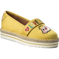 Espadryle damskie na koturnie: Espadryle LOVE MOSCHINO - JA10113G15IE0400 Giallo