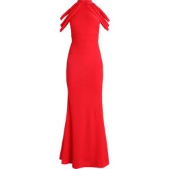Długie sukienki: WAL G. HIGH NECK FITTED GOWN Długa sukienka red