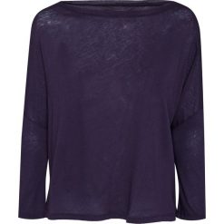T-shirt ENZA COSTA. Niebieskie bluzki damskie na imprezę Enza Costa, bez wzorów, z bawełny, bez kołnierzyka. W wyprzedaży za 360,00 zł.