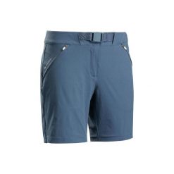 Spodenki turystyczne - MH500 - damskie. Szare szorty damskie QUECHUA, bez wzorów, z elastanu. Za 79,99 zł.