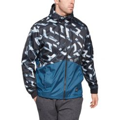 Under Armour Unstoppable Windbreaker Kurtka Czarny Niebieski. Niebieskie płaszcze męskie Under Armour, na wiosnę, s, bez wzorów, z poliesteru, bez kaptura. Za 464,95 zł.