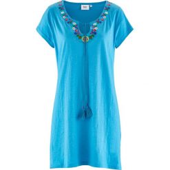Sukienka z dżerseju bonprix turkusowy. Sukienki damskie bonprix. Za 54,99 zł.