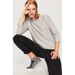 Sweter z ozdobnym wiązaniem - Szary. Szare kardigany damskie Reserved, s. Za 69,99 zł.