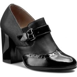 Creepersy damskie: Półbuty ANN MEX - 7636 01L+01TOP Czarny