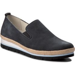 Espadryle GABOR - 62.540.46 Nightblue. Niebieskie espadryle damskie Gabor, z materiału, na płaskiej podeszwie. W wyprzedaży za 289,00 zł.