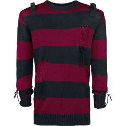 Swetry klasyczne damskie: Vixxsin Ammo Top Sweter z dzianiny czarny/czerwony