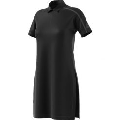 SUKIENKA ADIDAS CZARNA ZNE CE1956. Czarne sukienki damskie marki Adidas, bez wzorów, bez kołnierzyka, bez rękawów. Za 199,00 zł.