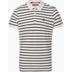 Selected - Męska koszulka polo, biały. Białe koszulki męskie Selected, m, w paski, z bawełny, klasyczne, bez rękawów. Za 99,95 zł.