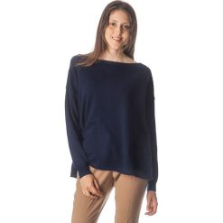 Swetry damskie: Sweter w kolorze granatowym