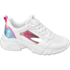 Białe sneakersy damskie Venice z metalicznymi wstawkami Venice białe. Białe sneakersy damskie Venice, z materiału. Za 119,90 zł.