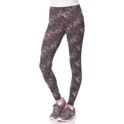 Legginsy: Legginsy „Zurine” w kolorze czarnym ze wzorem