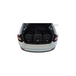 SKODA RAPID, 2012- TORBY DO BAGAŻNIKA KJUST - 7037004. Czarne torby podróżne KJUST, bez wzorów, z kauczuku, klasyczne. Za 949,00 zł.