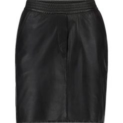 Minispódniczki: Goosecraft MADRID SKIRT Spódnica skórzana black