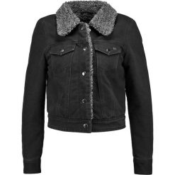 Kurtki damskie: Only Petite ONLCHRIS SHEARLING Kurtka jeansowa black denim