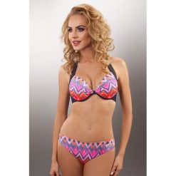 Bikini: Bikini w kolorze antracytowym ze wzorem