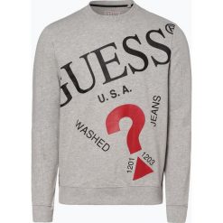 Guess Jeans - Męska bluza nierozpinana, szary. Szare bluzy męskie Guess Jeans, xl, z nadrukiem, z bawełny, bez kołnierzyka, bez rękawów, bez kaptura. Za 349,95 zł.