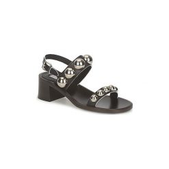 Sandały Marc Jacobs MJ18184. Czarne sandały damskie marki Marc Jacobs, bez wzorów, bez obcasa, bez zapięcia. Za 1751,20 zł.