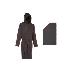 Zestaw szlafrok + ręcznik z mikrofibry L 80x130. Czarne szlafroki męskie marki NABAIJI, s, z poliesteru. Za 79,99 zł.