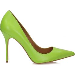 Buty ślubne damskie: Zielone czółenka damskie