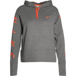 Bluzy rozpinane damskie: Nike Performance DRY HOODIE GRAPHIC Bluza z kapturem charcoal heather/dark grey/hyper crimson