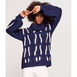 Sweter z golfem - Granatowy. Niebieskie golfy damskie marki KIPSTA, z materiału, młodzieżowe. Za 139,99 zł.