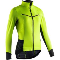 Kurtka na rower ROADRACING damska. Żółte kurtki damskie VAN RYSEL, bez wzorów, z elastanu, długie, bez kaptura, na fitness i siłownię. Za 249,99 zł.