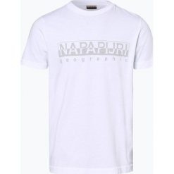 Napapijri - T-shirt męski, czarny. Czarne t-shirty męskie marki Napapijri, xl, bez wzorów, z bawełny, bez kołnierzyka. Za 179,95 zł.